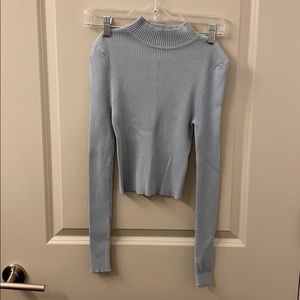 Forever 21 mock turtleneck long sleeve crop top